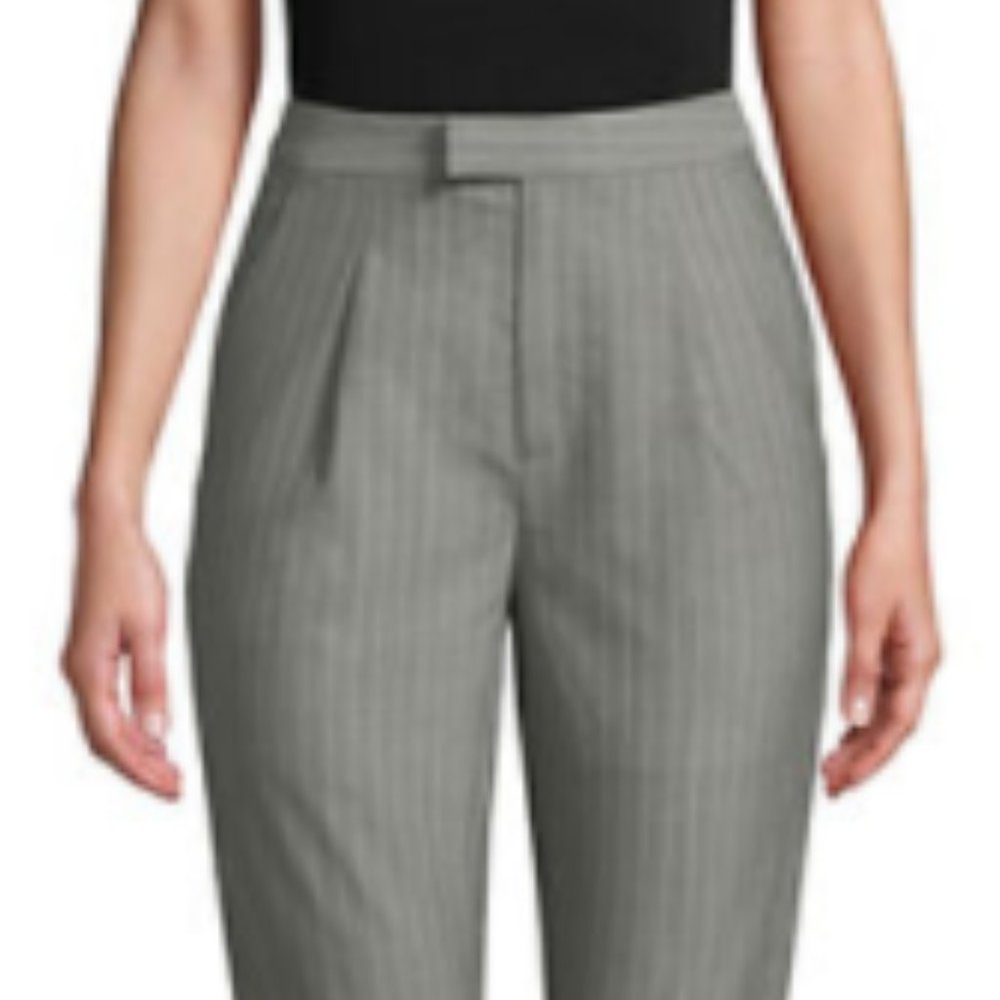 Mo & Co - Striped Paperbag Pants